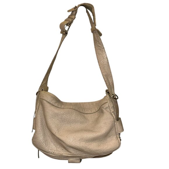 balenciaga bone khaki all weather leather classic shoulder satchel bag purse - Picture 1 of 8